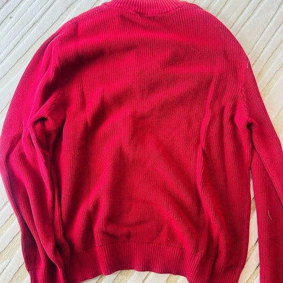 Merona Men's ribbed Red Sweater XL - Picture 3 of 4
